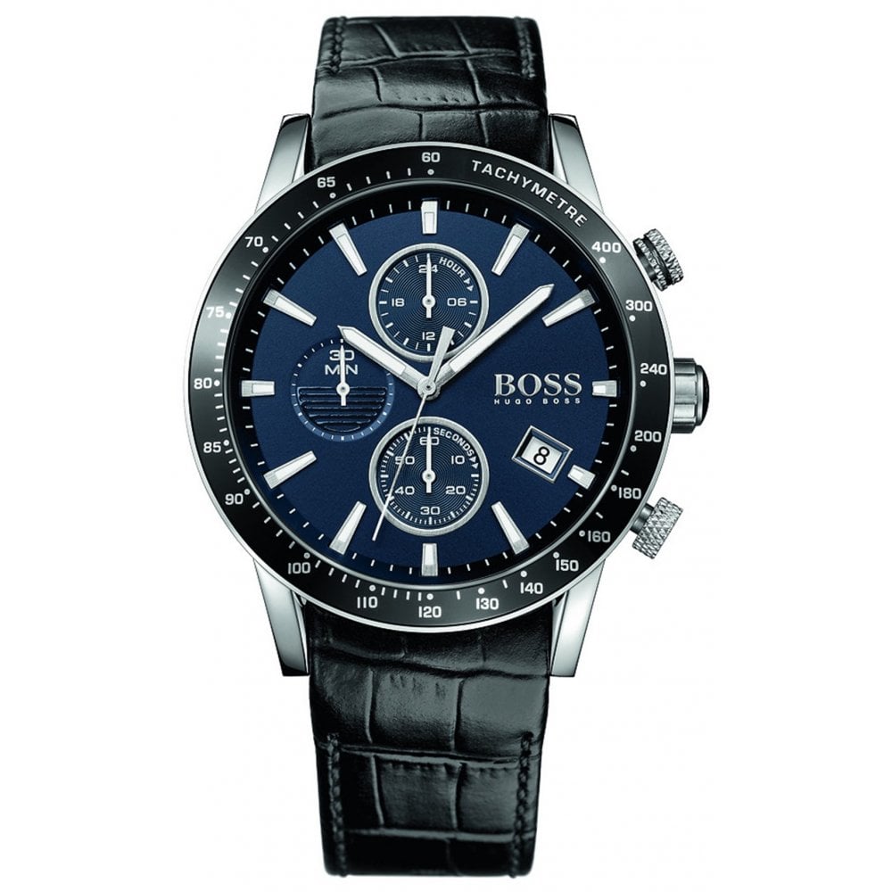 Hugo Boss Black Leather Strap Men's - HB1513391